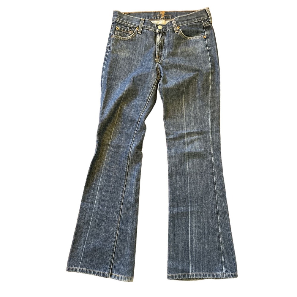 7 For All Mankind by Jerome Dahan Boot Cut Cotton Denim Jeans Size 29 Made USA
